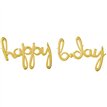 HAPPY B.DAY GOLD AIR-FILL FOIL SCRIPT