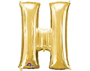16IN GOLD LETTER H SHAPED FOIL