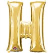 16IN GOLD LETTER H SHAPED FOIL