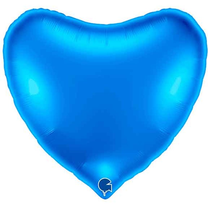 36IN BLUE HEART FOIL BALLOON