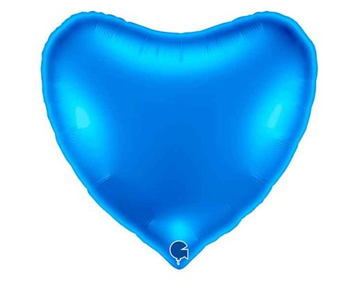 36IN BLUE HEART FOIL BALLOON