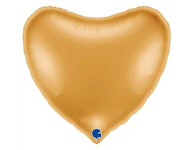 36IN GOLD HEART FOIL BALLOON