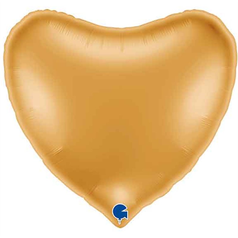 36IN GOLD HEART FOIL BALLOON
