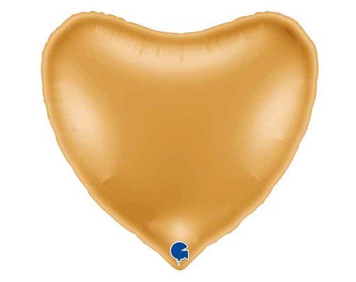36IN GOLD HEART FOIL BALLOON