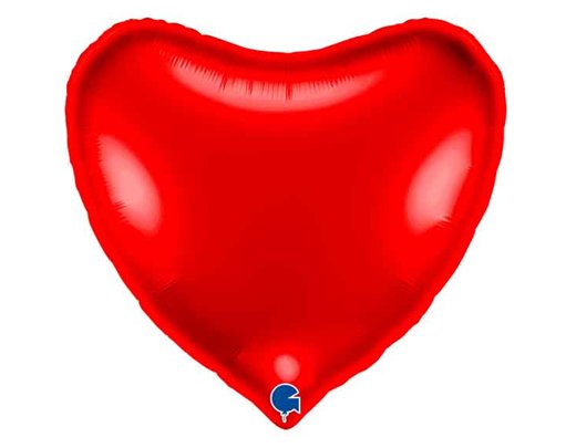 36IN RED HEART FOIL BALLOON