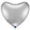 36IN SILVER HEART FOIL BALLOON