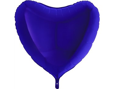 36IN BLUE CAPRI HEART FOIL BALLOON