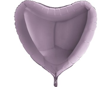 36IN LILAC HEART FOIL BALLOON