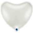 36IN WHITE HEART FOIL BALLOON