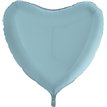 36IN PASTEL BLUE HEART FOIL BALLOON