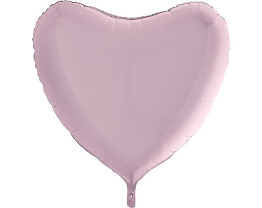 36IN PASTEL PINK HEART FOIL BALLOON