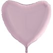 36IN PASTEL PINK HEART FOIL BALLOON