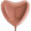 36IN ROSE GOLD HEART FOIL BALLOON