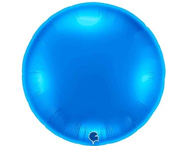 36IN BLUE ROUND FOIL BALLOON