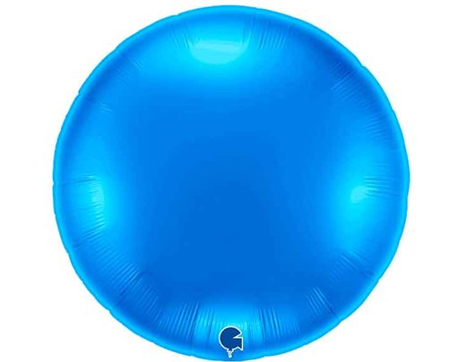 36IN BLUE ROUND FOIL BALLOON