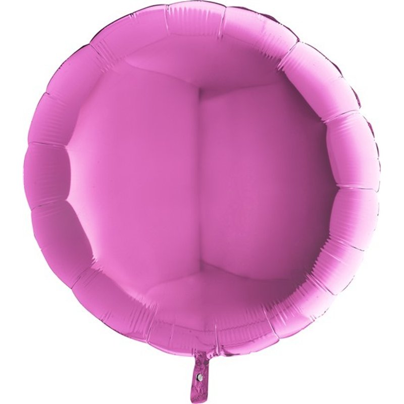 36IN FUCHSIA ROUND FOIL BALLOON