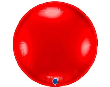 36IN RED ROUND FOIL BALLOON