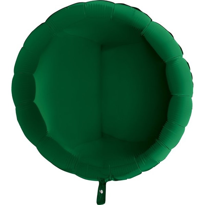 36IN DARK GREEN ROUND FOIL BALLOON
