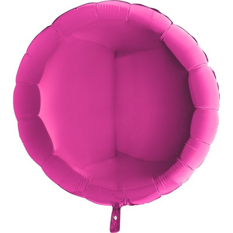 36IN MAGENTA ROUND FOIL BALLOON