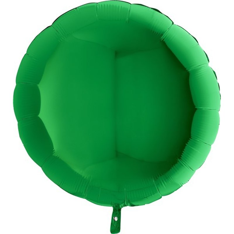 36IN GREEN ROUND FOIL BALLOON