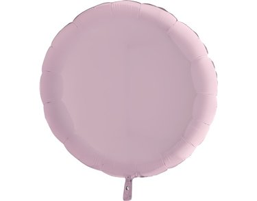 36IN PASTEL PINK ROUND FOIL BALLOON
