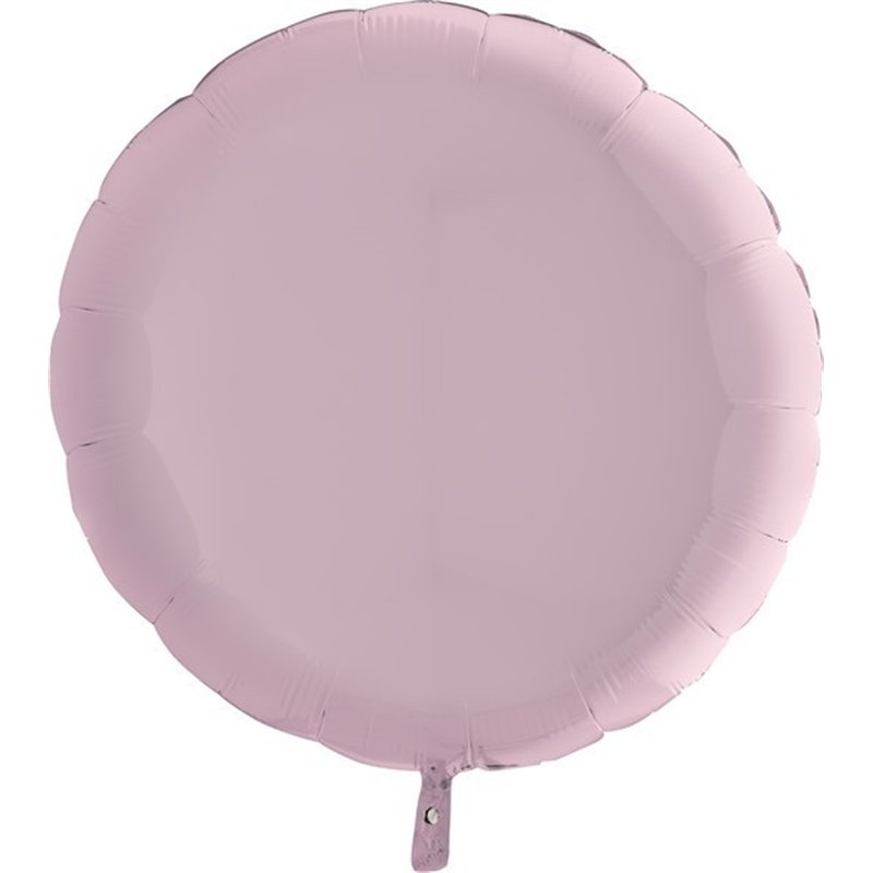 36IN PASTEL PINK ROUND FOIL BALLOON