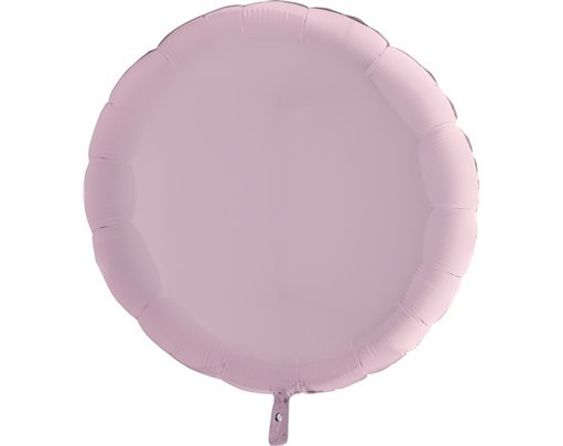 36IN PASTEL PINK ROUND FOIL BALLOON