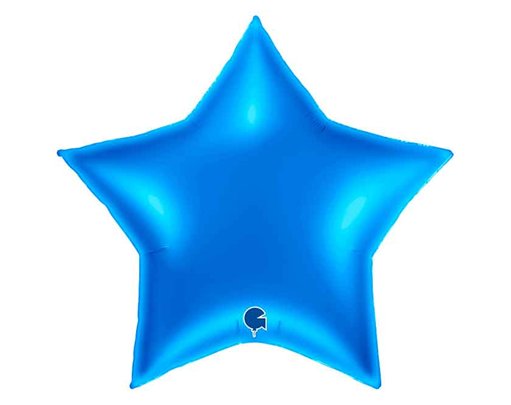 36IN BLUE STAR FOIL BALLOON
