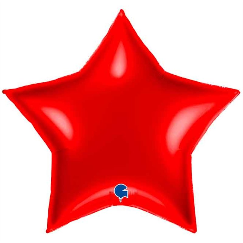 36IN RED STAR FOIL BALLOON