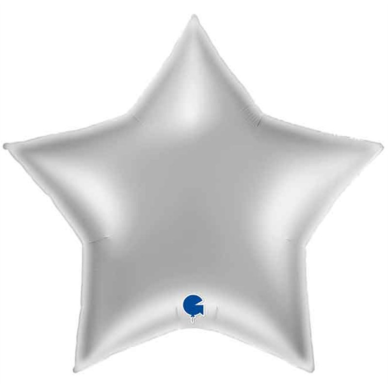 36IN SILVER STAR FOIL BALLOON