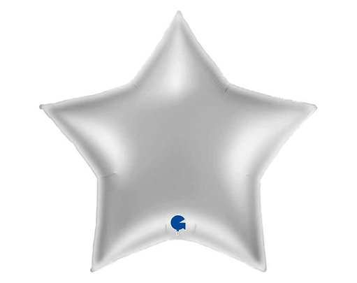 36IN SILVER STAR FOIL BALLOON