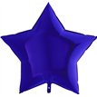 36IN BLUE CAPRI STAR FOIL BALLOON