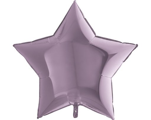 36IN LILAC STAR FOIL BALLOON
