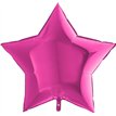 36IN MAGENTA STAR FOIL BALLOON