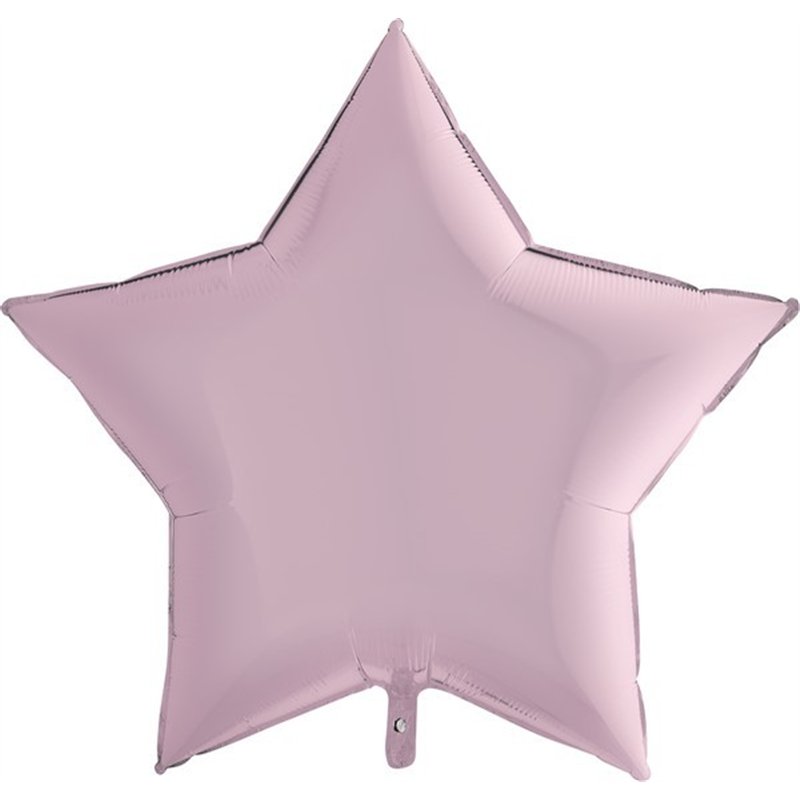 36IN PASTEL PINK STAR FOIL BALLOON