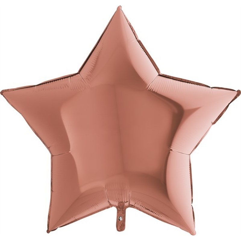 36IN ROSE GOLD STAR FOIL BALLOON