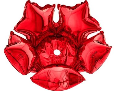 14IN RED FOIL DECO-STAR
