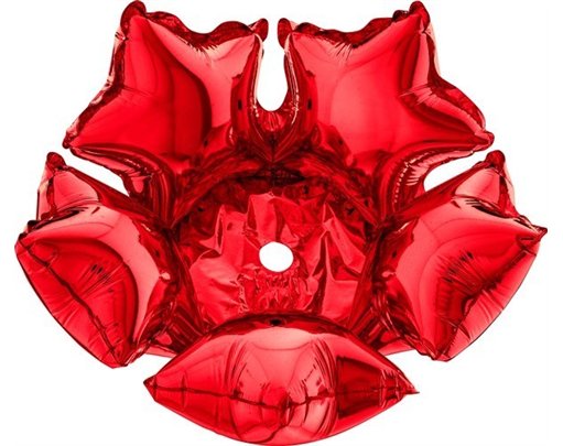 14IN RED FOIL DECO-STAR