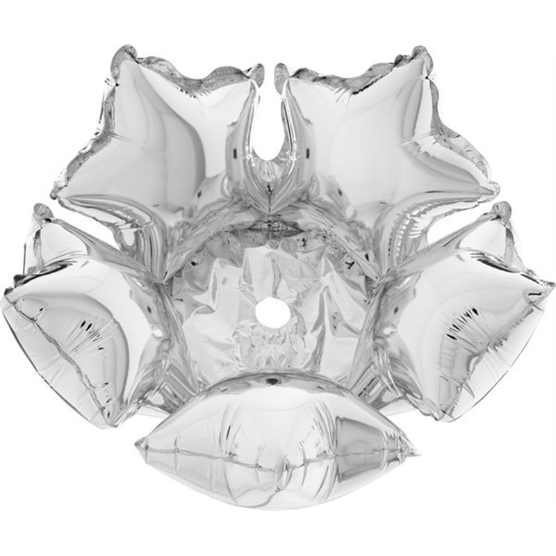 14IN SILVER FOIL DECO-STAR