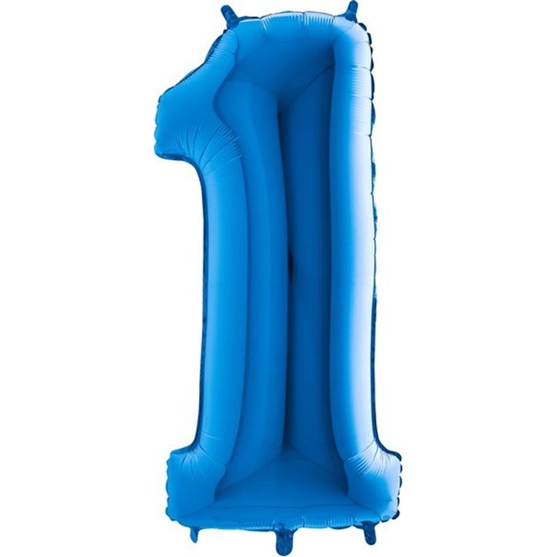 40IN BLUE NUMBER 1 FOIL BALLOON