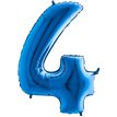 40IN BLUE NUMBER 4 FOIL BALLOON