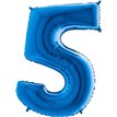 40IN BLUE NUMBER 5 FOIL BALLOON