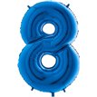 40IN BLUE NUMBER 8 FOIL BALLOON