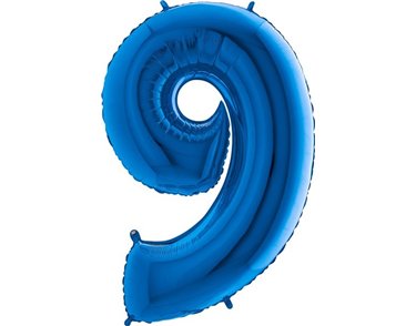 40IN BLUE NUMBER 9 FOIL BALLOON