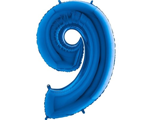 40IN BLUE NUMBER 9 FOIL BALLOON