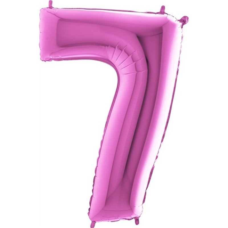 40IN FUCHSIA NUMBER 7 FOIL BALLOON