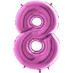 40IN FUCHSIA NUMBER 8 FOIL BALLOON
