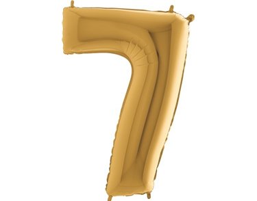 40IN GOLD NUMBER 7 FOIL BALLOON
