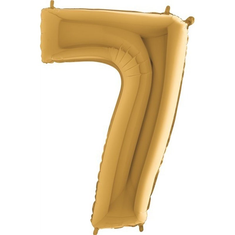 40IN GOLD NUMBER 7 FOIL BALLOON