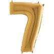 40IN GOLD NUMBER 7 FOIL BALLOON